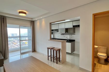 Sala de apartamento para alugar com 1 quarto, 58m² em Vila Matias, Santos