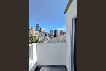 Varanda do Quarto de apartamento para alugar com 1 quarto, 37m² em Paraíso, São Paulo