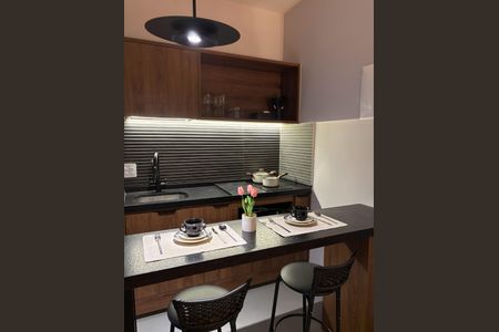 Studio à venda com 25m², 1 quarto e sem vagaCozinha 