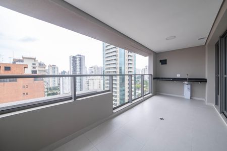 Varanda da Sala de apartamento à venda com 2 quartos, 81m² em Brooklin, São Paulo