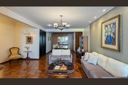 Sala de apartamento à venda com 4 quartos, 210m² em Lourdes, Belo Horizonte