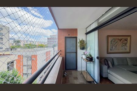 Varanda de apartamento à venda com 4 quartos, 210m² em Lourdes, Belo Horizonte