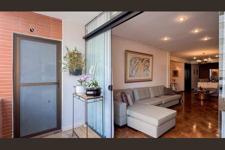 Varanda de apartamento à venda com 4 quartos, 210m² em Lourdes, Belo Horizonte