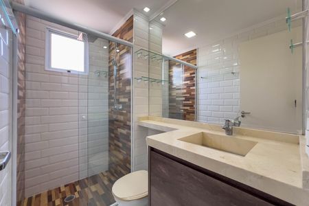 Banheiro Social de apartamento para alugar com 2 quartos, 48m² em Cambuci, São Paulo