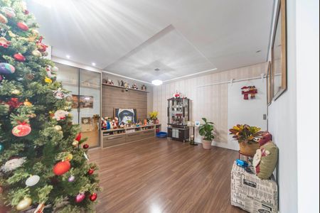 Sala de apartamento à venda com 3 quartos, 126m² em Vila Scarpelli, Santo André