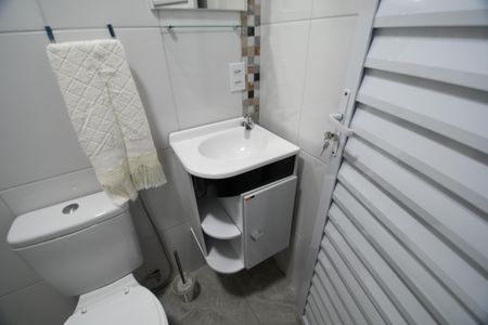 Banheiro de casa para alugar com 1 quarto, 40m² em Arruamento Luiz Vicentin, Campinas