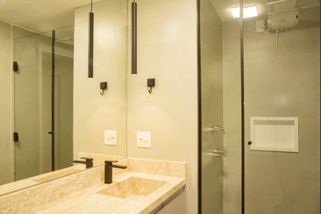 Apartamento para alugar com 35m², 1 quarto e sem vagaBanheiro da Suíte