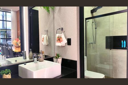 Casa de condomínio para alugar com 250m², 3 quartos e 4 vagasBanheiro da Suíte 1