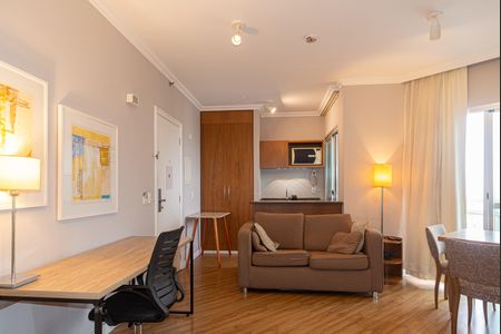 Sala de apartamento para alugar com 1 quarto, 50m² em Consolação, São Paulo