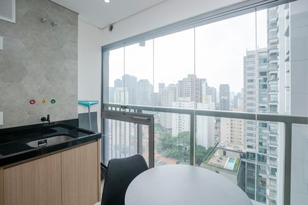 Studio à venda com 26m², 1 quarto e sem vagaVaranda