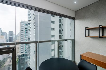 Studio à venda com 26m², 1 quarto e sem vagaVaranda