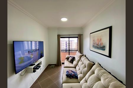 Sala de apartamento para alugar com 1 quarto, 82m² em Guilhermina, Praia Grande