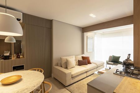 Sala de apartamento à venda com 2 quartos, 65m² em Jardim Caravelas, São Paulo