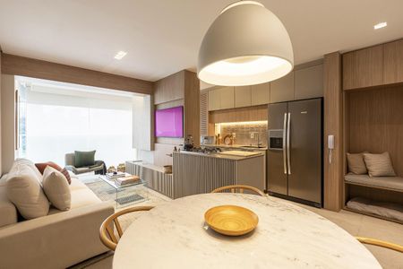 Sala de apartamento à venda com 2 quartos, 65m² em Jardim Caravelas, São Paulo