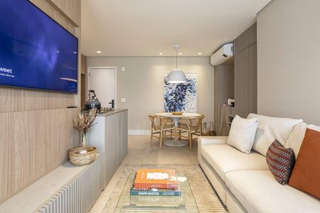 Sala de apartamento à venda com 2 quartos, 65m² em Jardim Caravelas, São Paulo