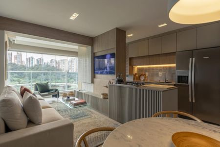 Sala de apartamento à venda com 2 quartos, 65m² em Jardim Caravelas, São Paulo