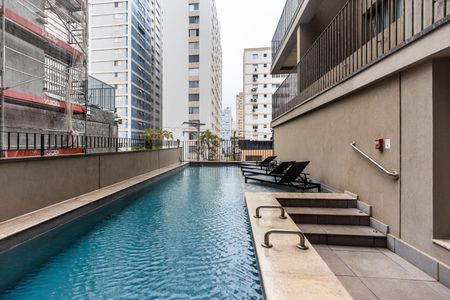 Studio à venda com 31m², 1 quarto e 1 vagaPiscina