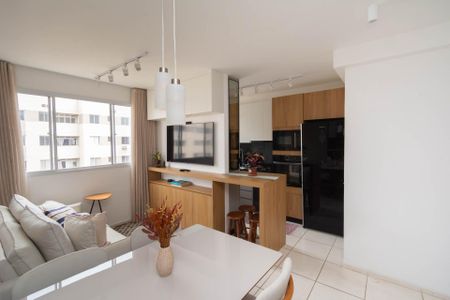 Sala de apartamento para alugar com 2 quartos, 50m² em Jk, Contagem