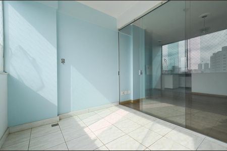 Varanda da Sala de apartamento à venda com 3 quartos, 77m² em União, Belo Horizonte
