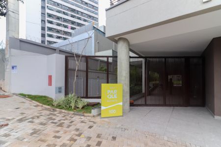 Studio para alugar com 32m², 1 quarto e 1 vaga Studio para alugar com 32m², 1 quarto e 1 vagaFachada