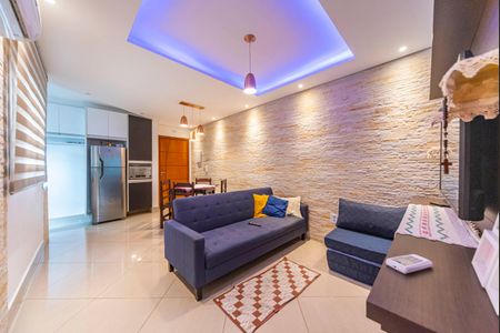 Sala de apartamento à venda com 2 quartos, 120m² em Vila Eldizia, Santo André