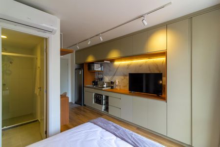 Studio de kitnet/studio para alugar com 1 quarto, 27m² em Jardim das Acacias, São Paulo