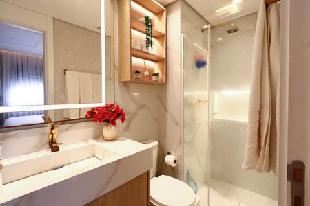 Apartamento à venda com 62m², 2 quartos e 1 vaga Apartamento à venda com 62m², 2 quartos e 1 vagaBanheiro da Suíte