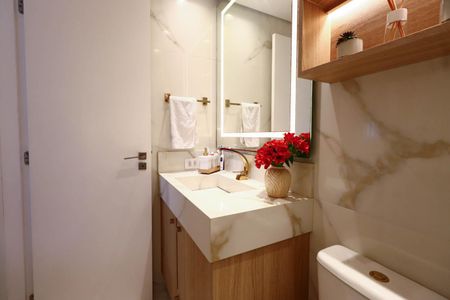 Apartamento à venda com 62m², 2 quartos e 1 vaga Apartamento à venda com 62m², 2 quartos e 1 vagaBanheiro da Suíte