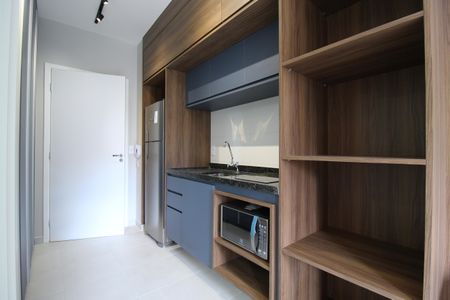 Cozinha de apartamento à venda com 1 quarto, 24m² em Vila Olímpia, São Paulo