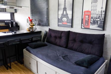 Studio à venda com 35m², 1 quarto e 1 vagaSala