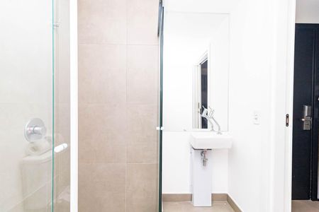 Studio para alugar com 24m², 1 quarto e sem vaga Studio para alugar com 24m², 1 quarto e sem vagaBanheiro