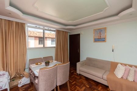 Sala de apartamento à venda com 2 quartos, 68m² em Inconfidentes, Contagem