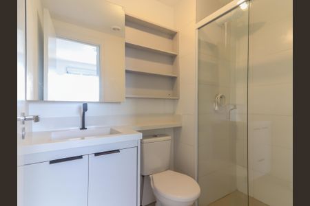 Apartamento para alugar com 26m², 1 quarto e sem vagaBanheiro da Suíte