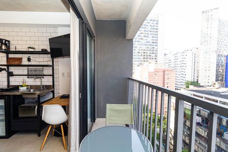 Studio para alugar com 21m², 1 quarto e sem vagaSacada