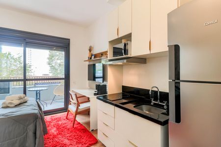 Studio à venda com 27m², 1 quarto e sem vagaCozinha