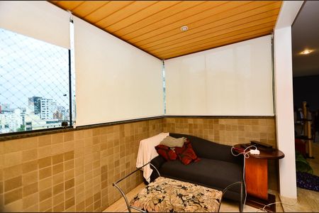 Varanda da Sala de apartamento à venda com 4 quartos, 151m² em Anchieta, Belo Horizonte