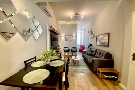 Sala  de apartamento à venda com 1 quarto, 50m² em Botafogo, Rio de Janeiro