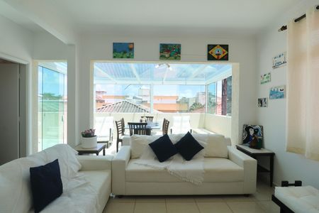 Sala de apartamento para alugar com 4 quartos, 151m² em Loteamento João Batista Julião, Guarujá