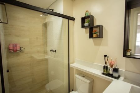 Apartamento à venda com 62m², 2 quartos e 1 vagaBANHEIRO DA SUÍTE