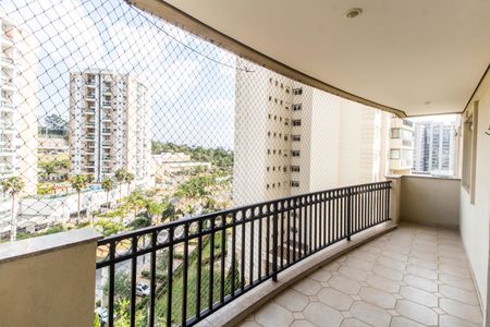 Varanda da Sala de apartamento para alugar com 3 quartos, 140m² em Tamboré, Santana de Parnaíba