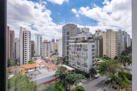 Vista da Sala de apartamento para alugar com 3 quartos, 110m² em Cerqueira César, São Paulo