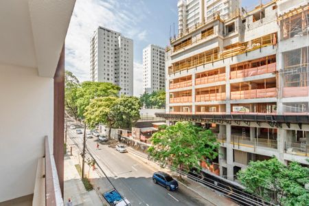 Studio à venda com 34m², 1 quarto e sem vagaVaranda