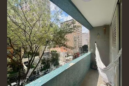 Apartamento para alugar com 110m², 1 quarto e 1 vagaVaranda