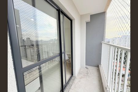 Varanda do Studio de apartamento para alugar com 1 quarto, 26m² em Santo Amaro, São Paulo