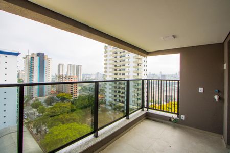 Varanda da sala de apartamento à venda com 2 quartos, 59m² em Jardim, Santo André