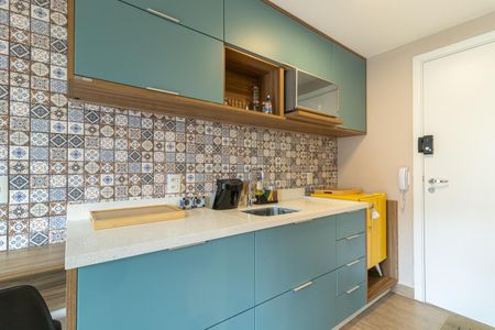 Studio à venda com 26m², 1 quarto e sem vagaCozinha