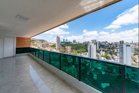 Varanda de apartamento para alugar com 4 quartos, 240m² em Santa Lúcia, Belo Horizonte