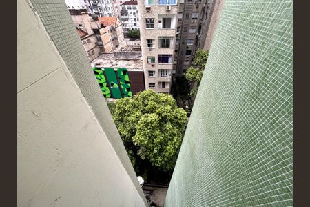 Sala - varanda - vista de apartamento à venda com 1 quarto, 47m² em Copacabana, Rio de Janeiro