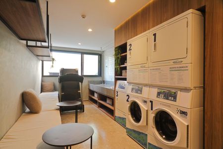 Studio à venda com 26m², 1 quarto e sem vagaLavanderia