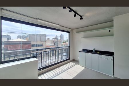 Studio à venda com 30m², 1 quarto e sem vagaVaranda e cozinha